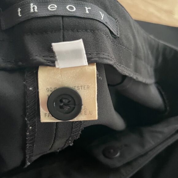 Theory Skirt Black Lightweight Suiting Mini Lightweight Womens Sz 2 Petite - Picture 4 of 7